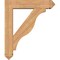 Ekena Millwork Funston Arts and Crafts Smooth Bracket w/ Offset Brace, Western Red Cedar, 7 1/2"W x 34"D x 40"H BKT0806X34X40FST03SWR - alternate 3